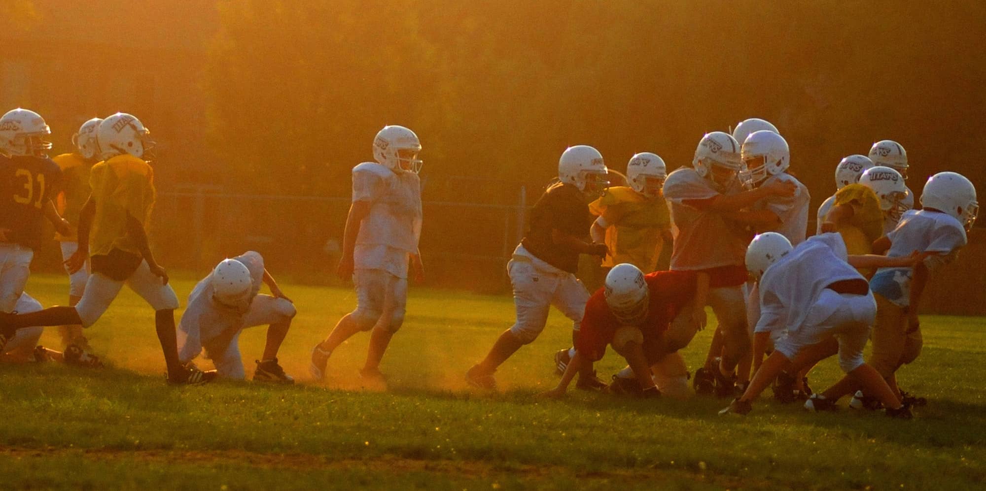 kids playing football at risk of concussion